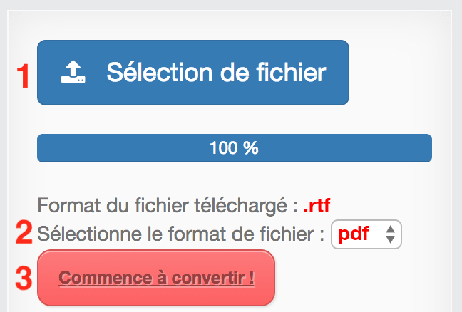 Comment convertir RTF en PDF en ligne